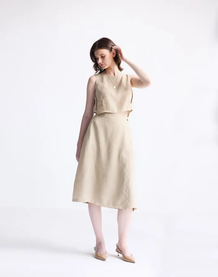 Madewell Reistor Boxy 100 Hemp Crop Top In Neutral Beige Beige Women Tops and Shirts Madewell Reistor Boxy 100 Hemp Crop Top In Neutral Beige Beige Women Tops and Shirts