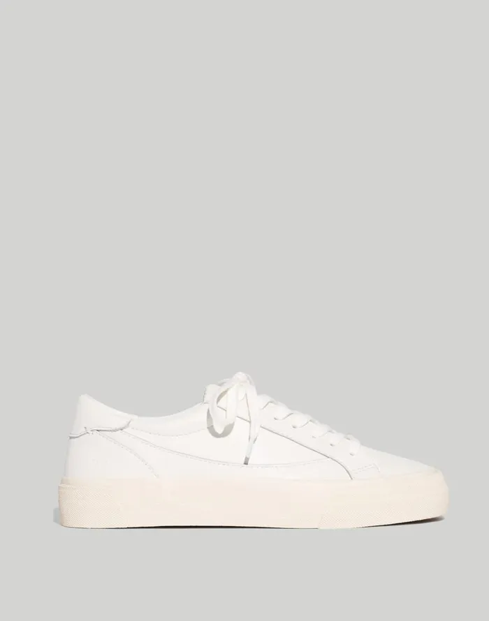 Madewell Sidewalk LowTop Sneakers Pale Parchment Women Sneakers