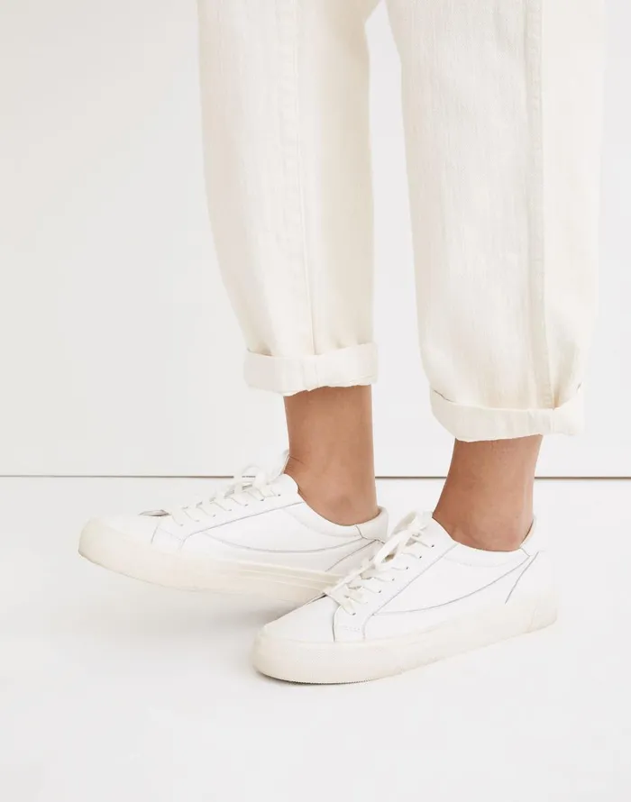 Madewell Sidewalk LowTop Sneakers Pale Parchment Women Sneakers