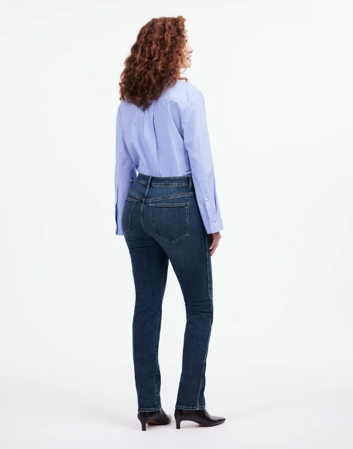 Madewell Tall Curvy MidRise Stovepipe Jeans In Deming Wash Deming Wash Women Jeans