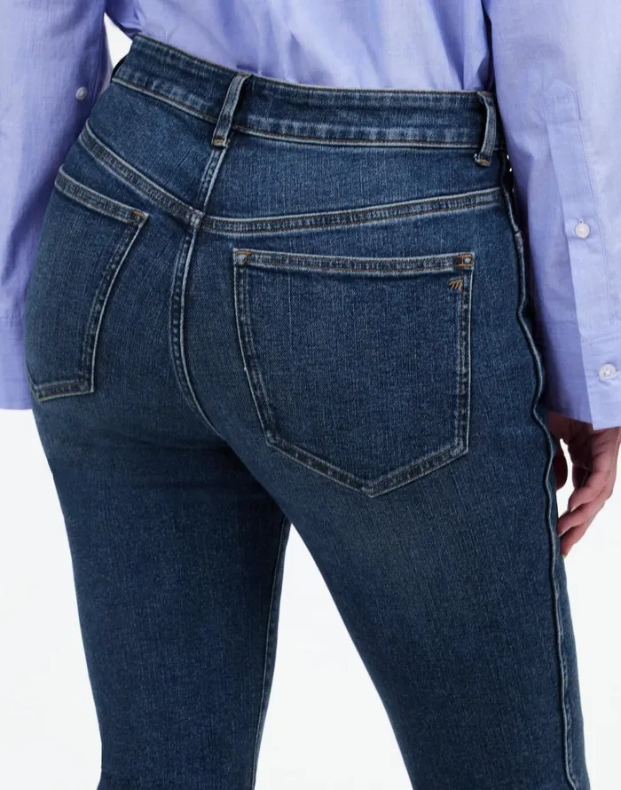 Madewell Tall Curvy MidRise Stovepipe Jeans In Deming Wash Deming Wash Women Jeans