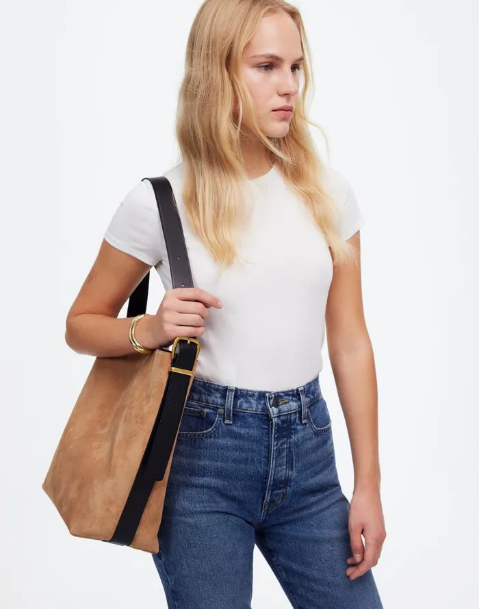 Madewell The Essential Bucket Tote Cumin Multi Women Bags