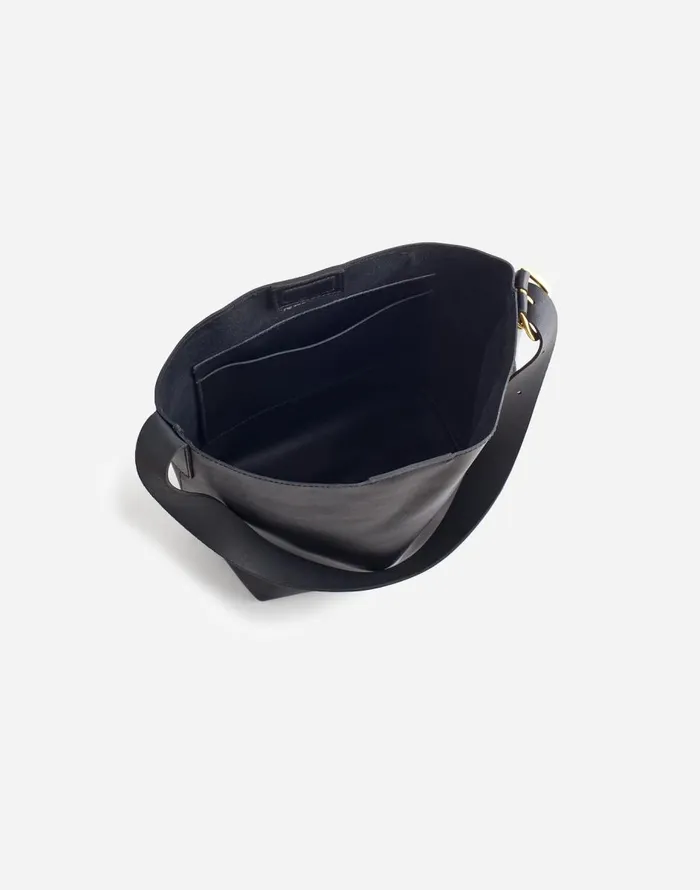 Madewell The Essential Medium Bucket Tote True Black Women Bags