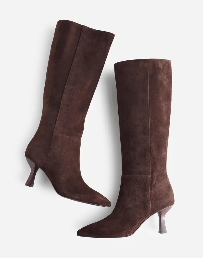 Madewell The Justine Knee Boot Dark Carob Women Boots