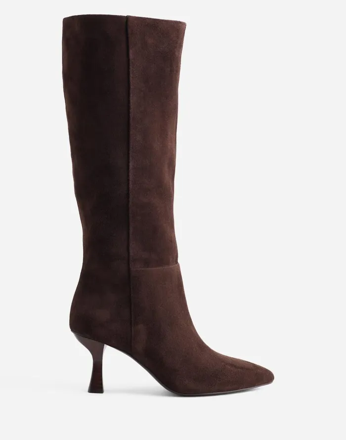 Madewell The Justine Knee Boot Dark Carob Women Boots