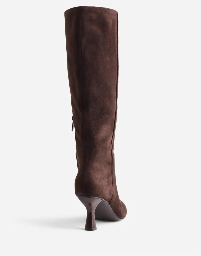 Madewell The Justine Knee Boot Dark Carob Women Boots