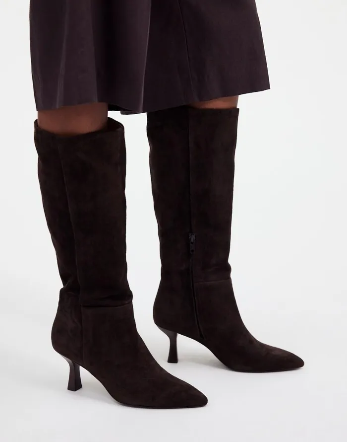 Madewell The Justine Knee Boot Dark Carob Women Boots