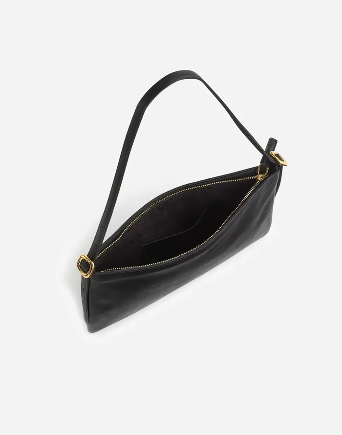 Madewell The SculpturalBuckle Mini Shoulder Bag True Black Women Bags