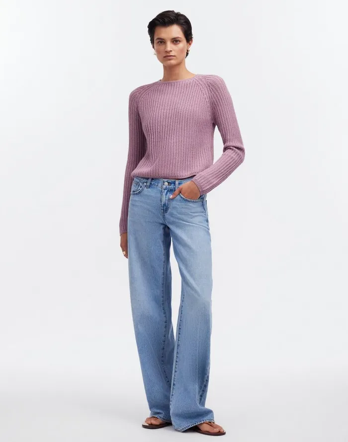 Madewell Yanawara Sawika Alpaca Sweater Lilac Women Sweaters