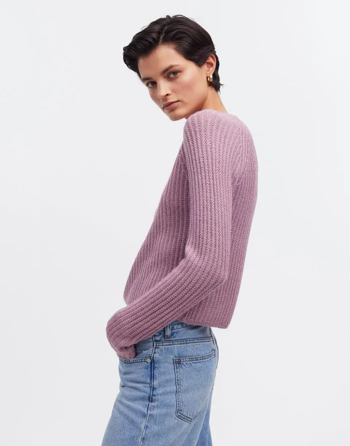 Madewell Yanawara Sawika Alpaca Sweater Lilac Women Sweaters