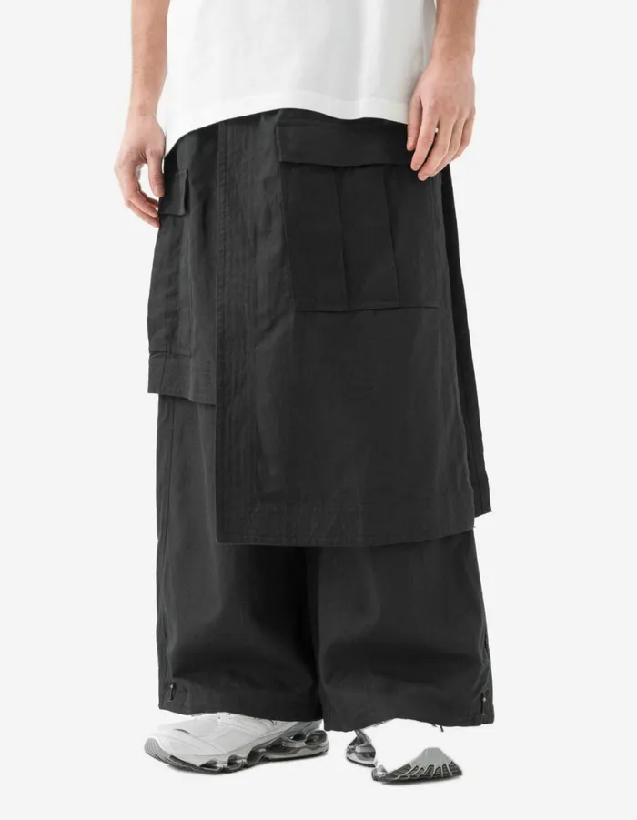 Maharishi Hakama Pants 6008 Cobra Asym Cargo Hakama Pants Black 8211 Men