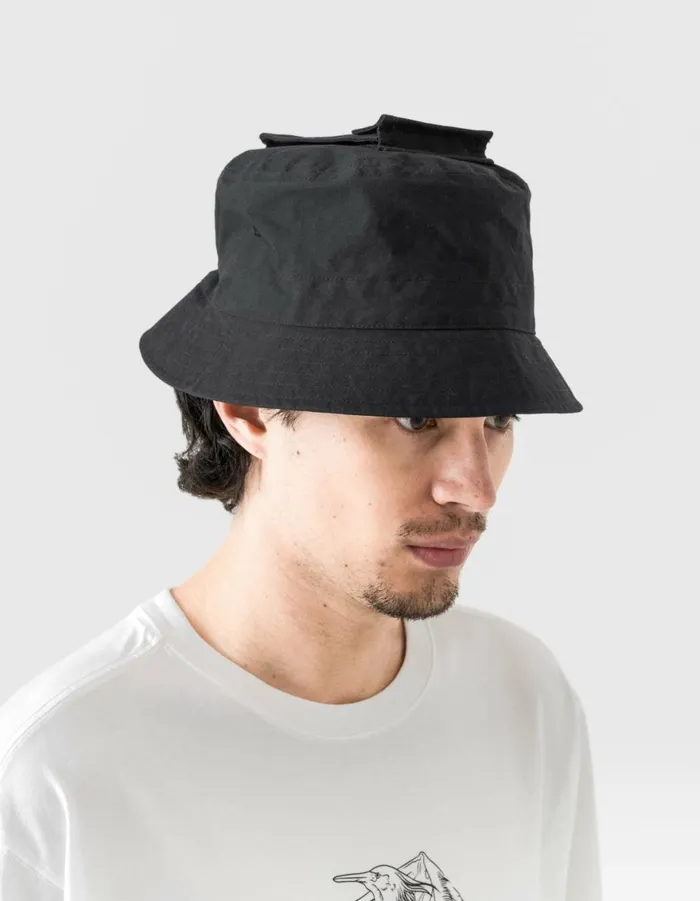Maharishi Hats 6050 Utility Pocket Bucket Hat Black 8211 Men