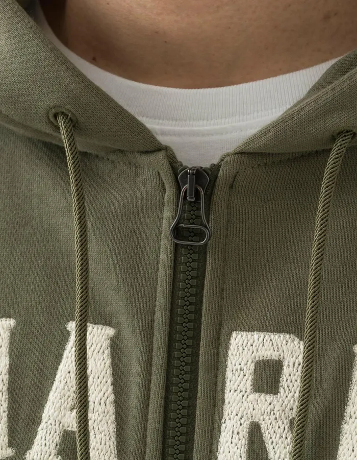 Maharishi Hooded Sweats 6011 Cobra Zipped Hooded Sweat Olive OG107F 8211 Men