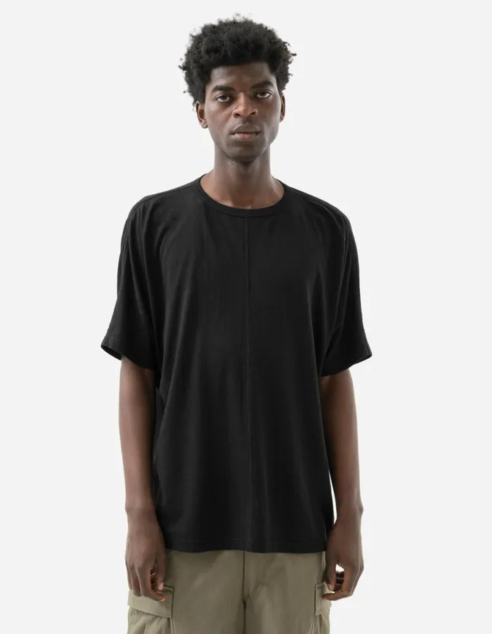 Maharishi Short Sleeve TShirts 5234 Hemp Cross Oversized TShirt Black 8211 Men