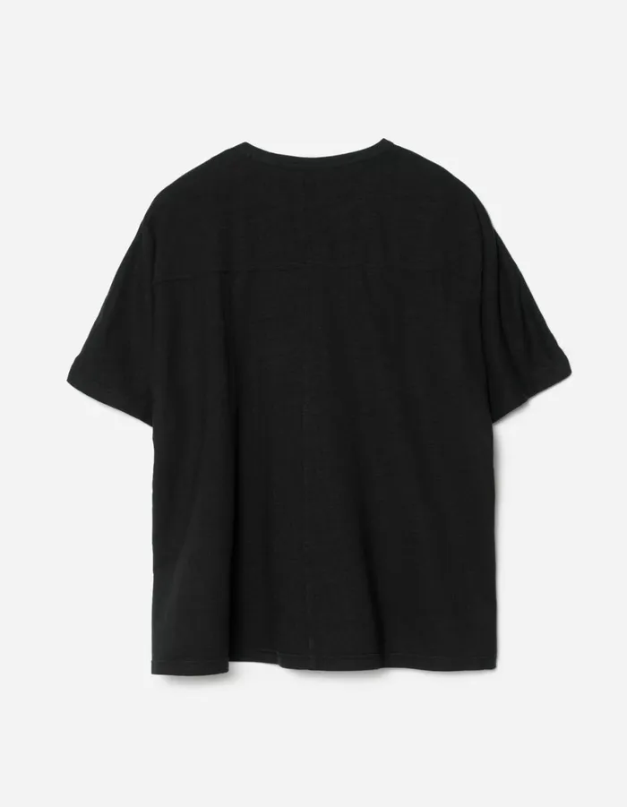 Maharishi Short Sleeve TShirts 5234 Hemp Cross Oversized TShirt Black 8211 Men