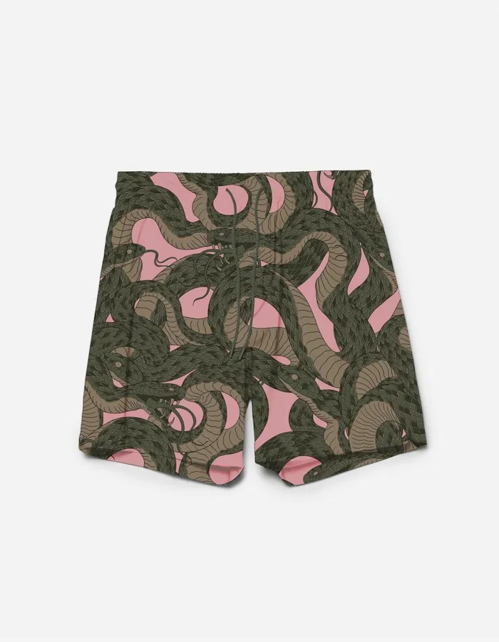 Maharishi Swim Shorts 1481 Snakeskin Camo Swim Shorts Sakura 8211 Men