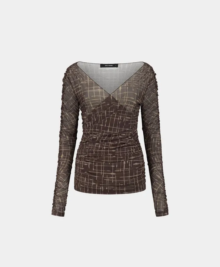 Martini Brown Rania Longsleeve Women Daily Paper Tops