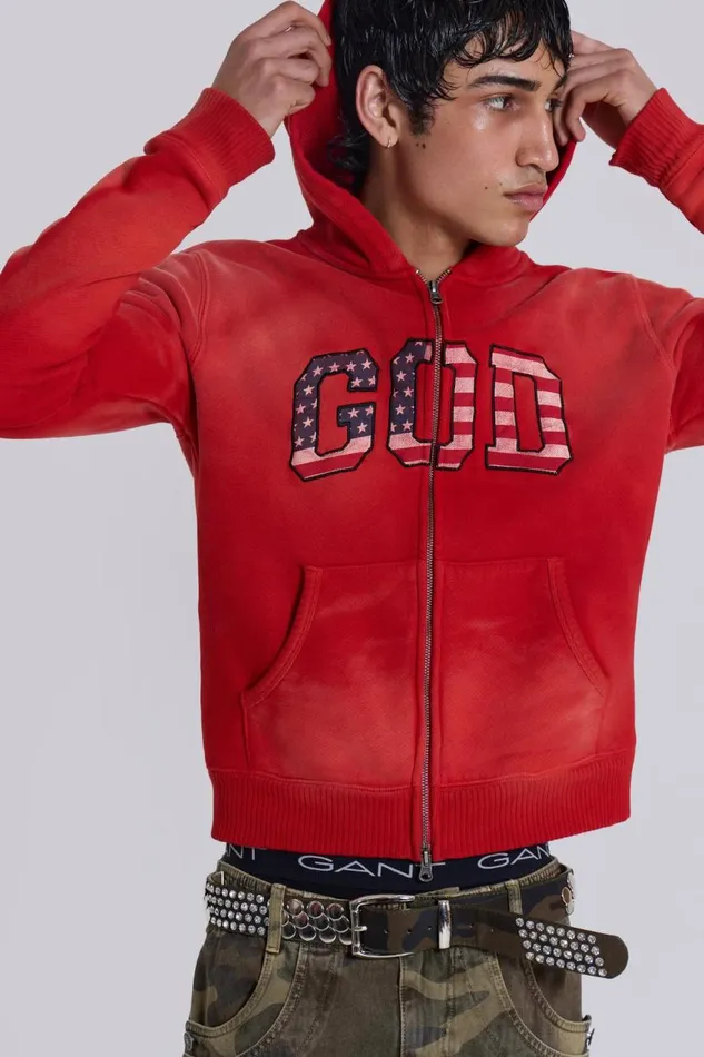 Men 039GOD039 Mini Monster Hoodie Jaded London Hoodies and Sweatshirts