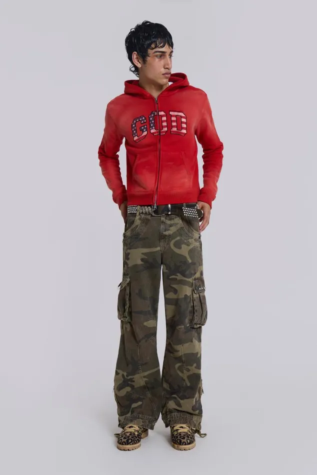 Men 039GOD039 Mini Monster Hoodie Jaded London Hoodies and Sweatshirts