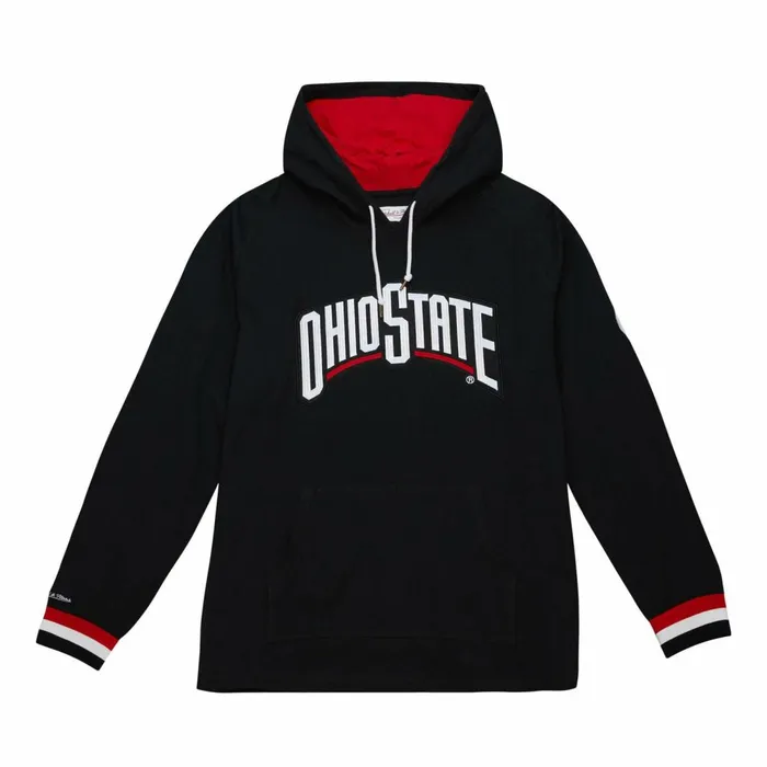 Men039s Collegiate Mitchell and Ness Legendary Slub Long Sleeve Hoodie Ohio State Men039s Collegiate Mitchell and Ness Legendary Slub Long Sleeve Hoodie Ohio State