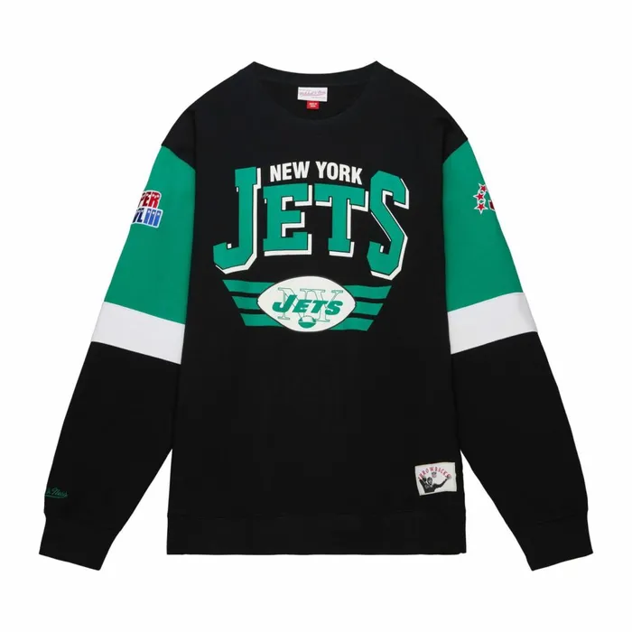 Men039s Hoodies and Sweatshirts Mitchell and Ness All Over Crew 30 New York Jets Men039s Hoodies and Sweatshirts Mitchell and Ness All Over Crew 30 New York Jets