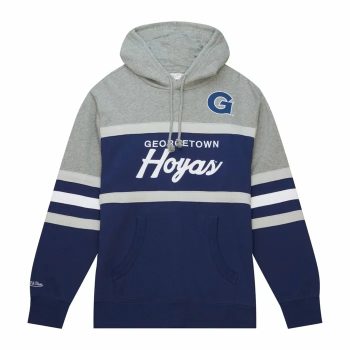 Men039s Hoodies and Sweatshirts Mitchell and Ness Head Coach Hoodie Georgetown University Men039s Hoodies and Sweatshirts Mitchell and Ness Head Coach Hoodie Georgetown University