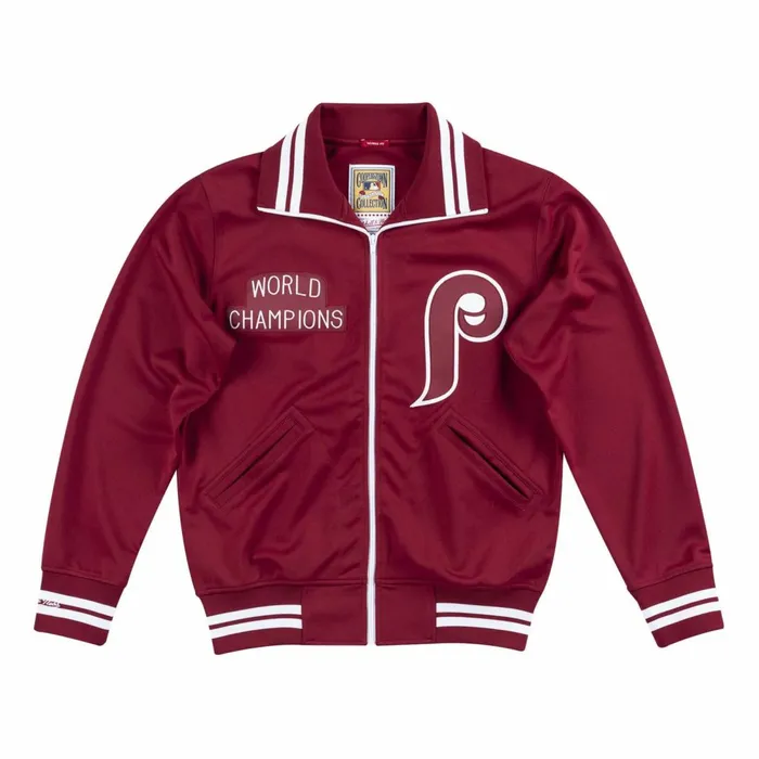 Men039s Jackets and Outerwear Mitchell and Ness Authentic BP Jacket Philadelphia Phillies 1981 Men039s Jackets and Outerwear Mitchell and Ness Authentic BP Jacket Philadelphia Phillies 1981