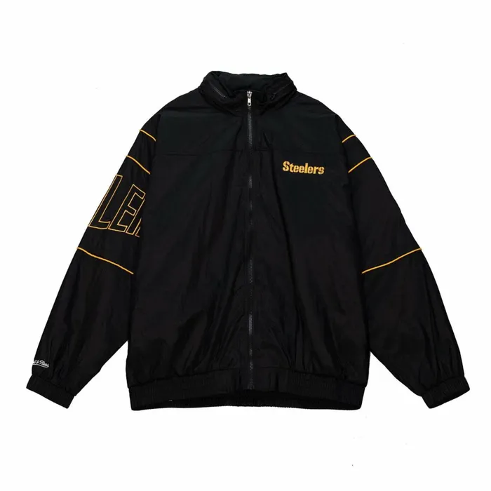Men039s Jackets and Outerwear Mitchell and Ness Authentic Sideline Jacket Pittsburgh Steelers Men039s Jackets and Outerwear Mitchell and Ness Authentic Sideline Jacket Pittsburgh Steelers