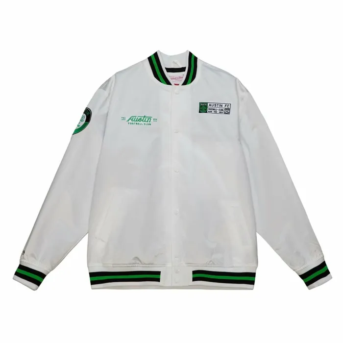 Men039s Jackets and Outerwear Mitchell and Ness City Collection Lightweight Satin Jacket Austin FC Men039s Jackets and Outerwear Mitchell and Ness City Collection Lightweight Satin Jacket Austin FC