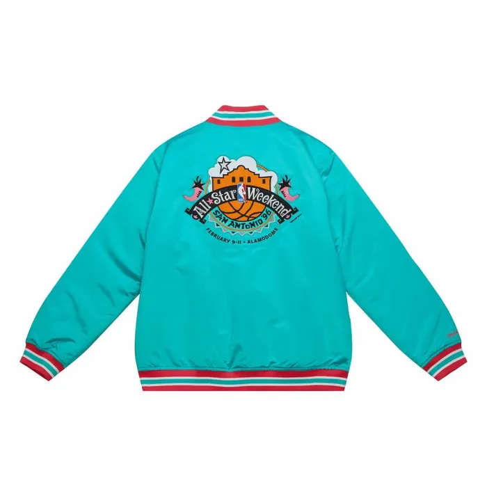 Men039s Jackets and Outerwear Mitchell and Ness Heavyweight Satin Jacket Update All Star 1996 Men039s Jackets and Outerwear Mitchell and Ness Heavyweight Satin Jacket Update All Star 1996