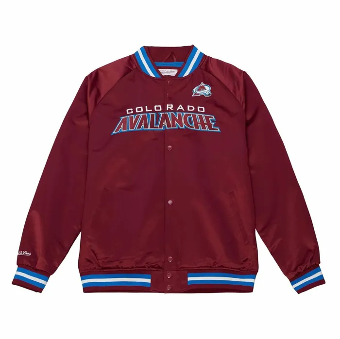 Men039s Jackets and Outerwear Mitchell and Ness Lightweight Satin Jacket Colorado Avalanche Men039s Jackets and Outerwear Mitchell and Ness Lightweight Satin Jacket Colorado Avalanche