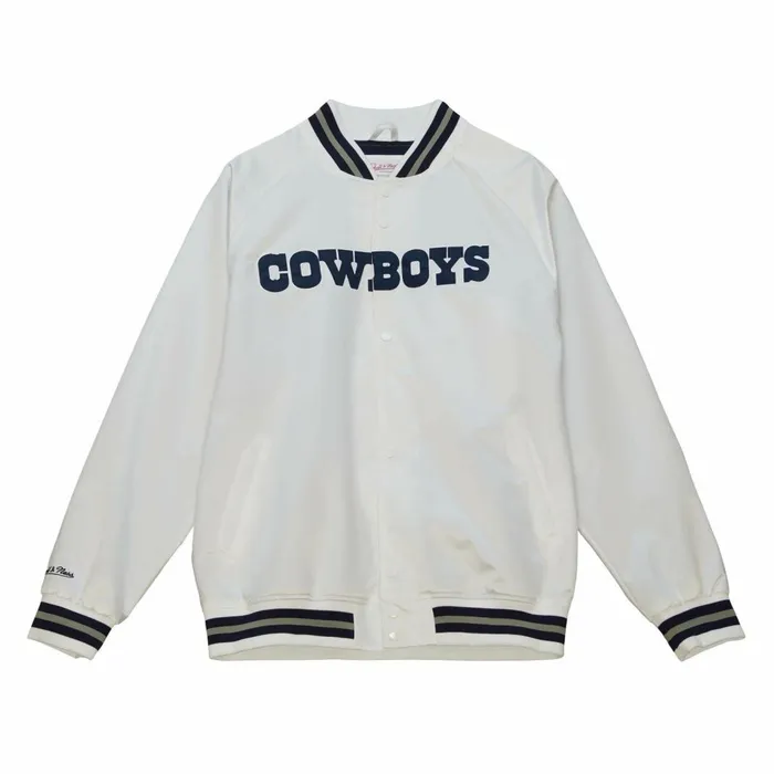 Men039s Jackets and Outerwear Mitchell and Ness Lighweight Satin Jacket Dallas Cowboys Men039s Jackets and Outerwear Mitchell and Ness Lighweight Satin Jacket Dallas Cowboys