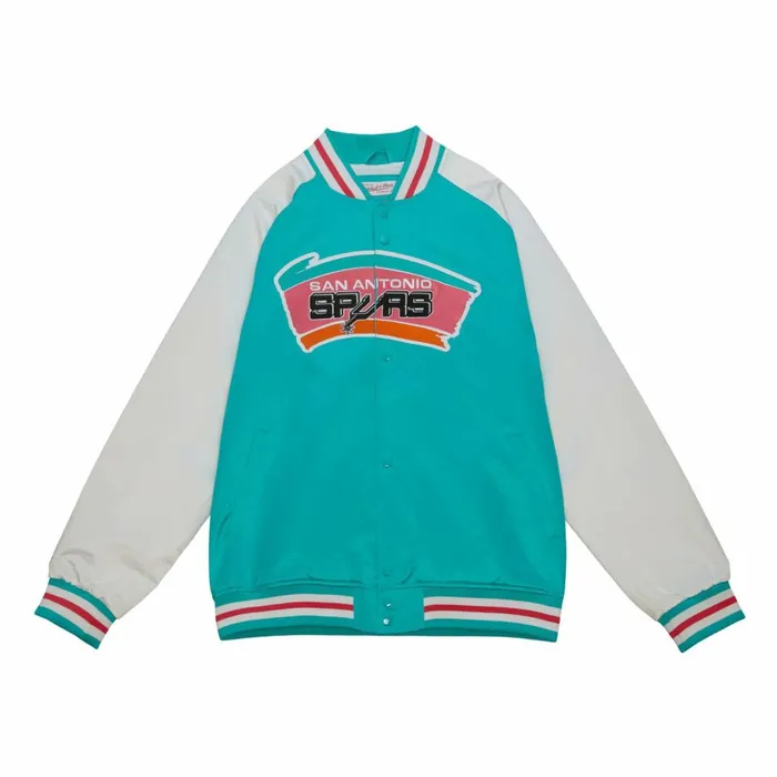 Men039s Jackets and Outerwear Mitchell and Ness Primetime Lightweight Satin Jacket San Antonio Spurs Men039s Jackets and Outerwear Mitchell and Ness Primetime Lightweight Satin Jacket San Antonio Spurs
