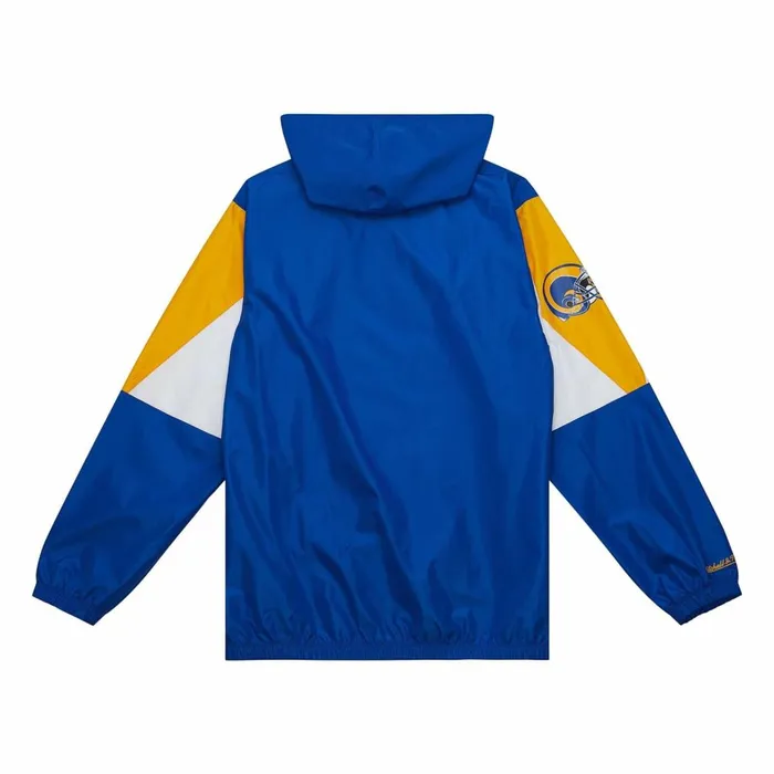 Men039s Jackets and Outerwear Mitchell and Ness Throw It Back Full Zip Windbreaker Los Angeles Rams Men039s Jackets and Outerwear Mitchell and Ness Throw It Back Full Zip Windbreaker Los Angeles Rams