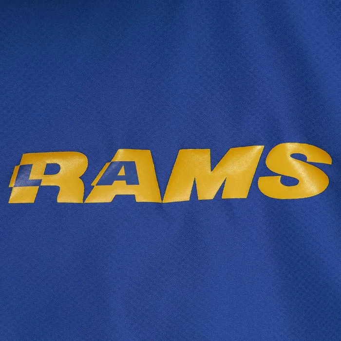 Men039s Jackets and Outerwear Mitchell and Ness Throw It Back Full Zip Windbreaker Los Angeles Rams Men039s Jackets and Outerwear Mitchell and Ness Throw It Back Full Zip Windbreaker Los Angeles Rams