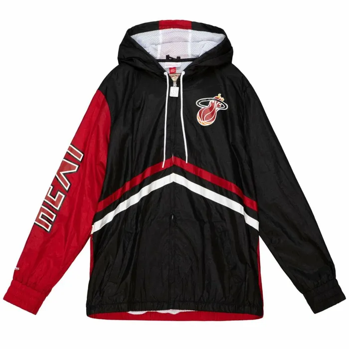Men039s Jackets and Outerwear Mitchell and Ness Undeniable Full Zip Windbreaker Miami Heat Men039s Jackets and Outerwear Mitchell and Ness Undeniable Full Zip Windbreaker Miami Heat