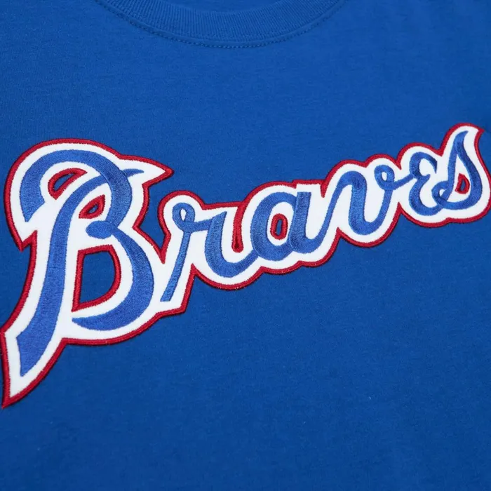 Men039s MLB Mitchell and Ness Color Blocked SS Tee Atlanta Braves Men039s MLB Mitchell and Ness Color Blocked SS Tee Atlanta Braves