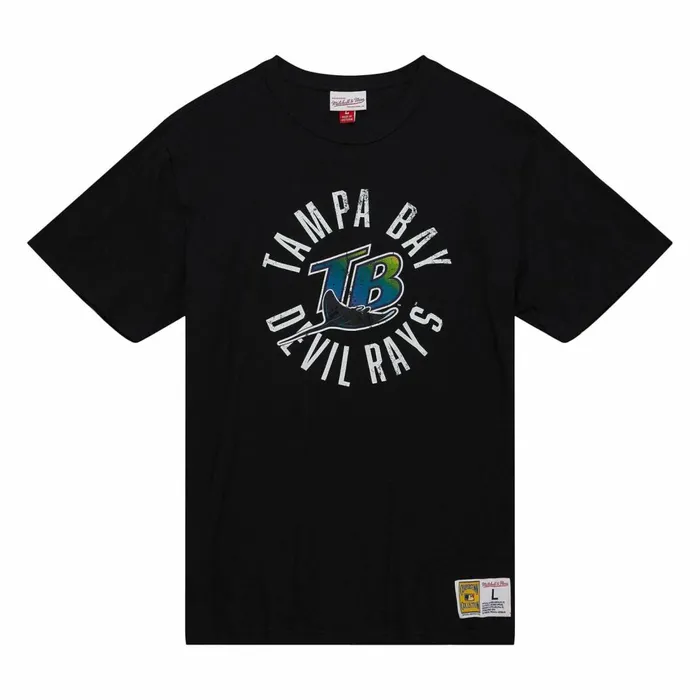 Men039s MLB Mitchell and Ness Legendary Slub SS Tee Tampa Bay Rays