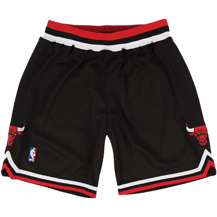 Men039s NBA Authentic Mitchell and Ness Authentic Shorts Chicago Bulls Alternate 199798 Men039s NBA Authentic Mitchell and Ness Authentic Shorts Chicago Bulls Alternate 199798