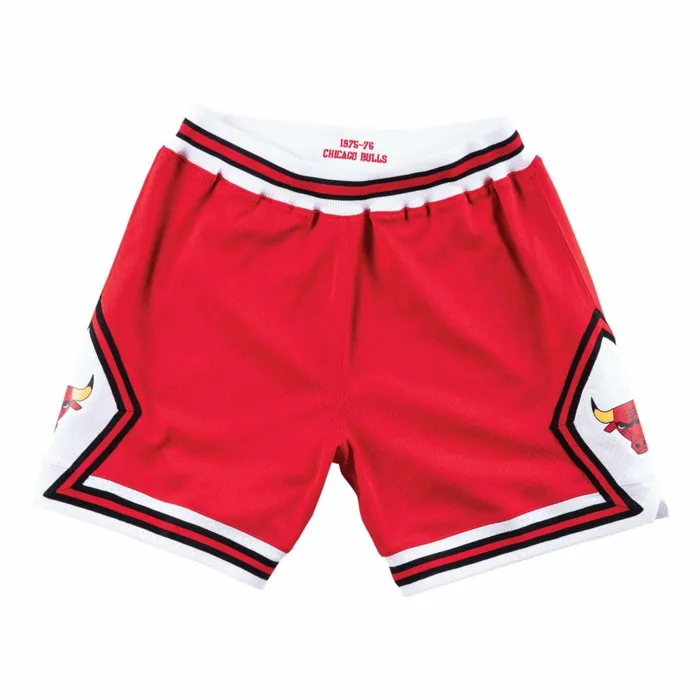 Men039s NBA Authentic Mitchell and Ness Authentic Shorts Chicago Bulls Road 197576 Men039s NBA Authentic Mitchell and Ness Authentic Shorts Chicago Bulls Road 197576