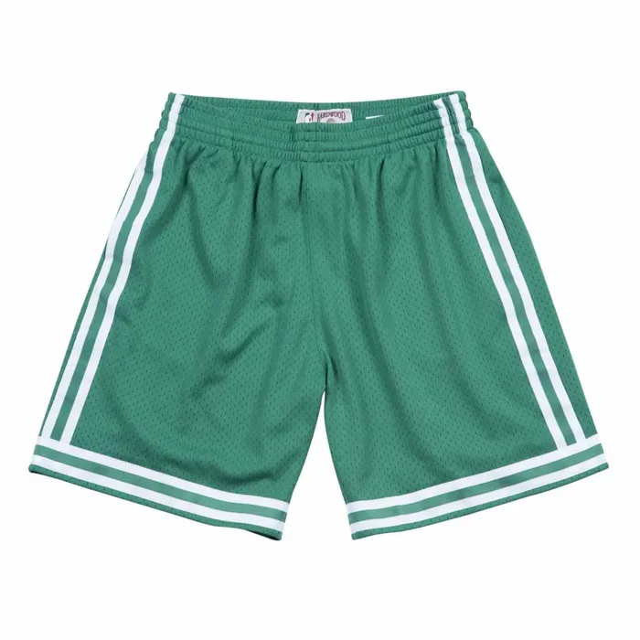 Men039s NBA Swingman Mitchell and Ness Swingman Shorts Boston Celtics Road 198586