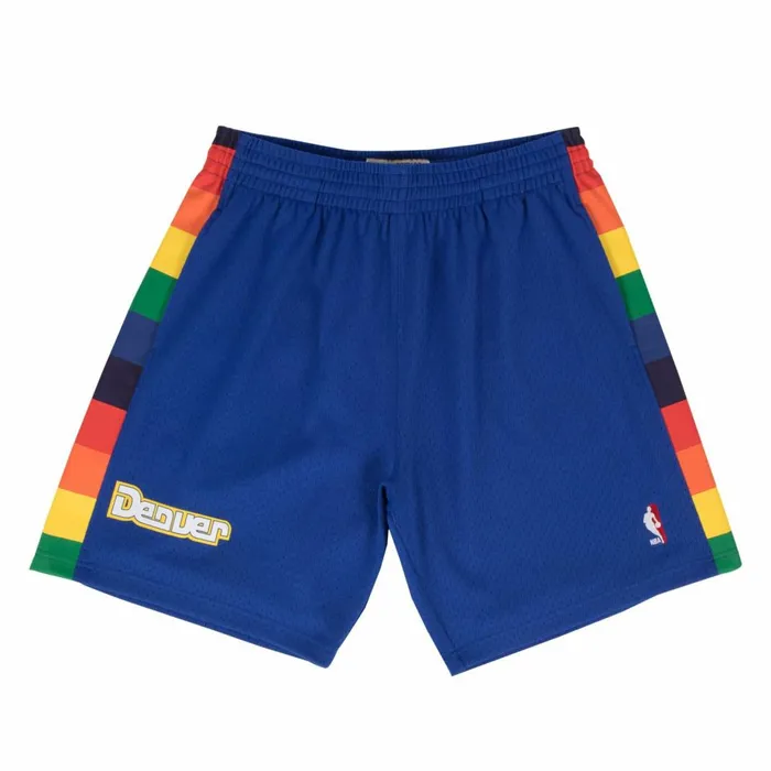 Men039s NBA Swingman Mitchell and Ness Swingman Shorts Denver Nuggets Road