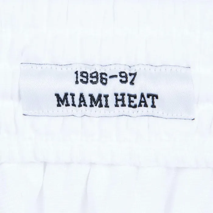 Men039s NBA Swingman Mitchell and Ness Swingman Shorts Miami Heat Home 199697 Men039s NBA Swingman Mitchell and Ness Swingman Shorts Miami Heat Home 199697