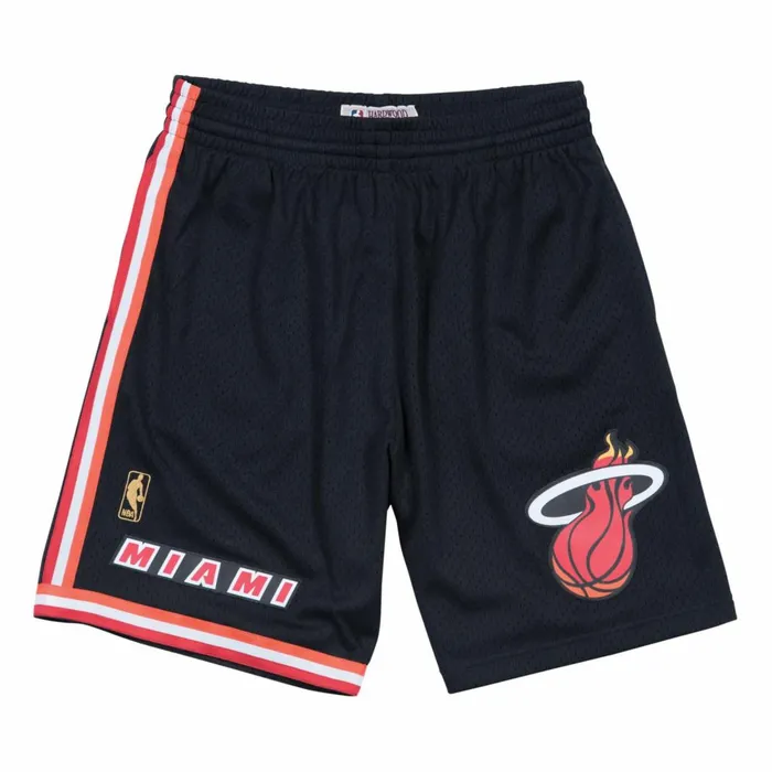 Men039s NBA Swingman Mitchell and Ness Swingman Shorts Miami Heat Road 199697 Men039s NBA Swingman Mitchell and Ness Swingman Shorts Miami Heat Road 199697