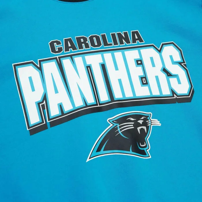Men039s NFL Mitchell and Ness All Over Crew 20 Tee Carolina Panthers Men039s NFL Mitchell and Ness All Over Crew 20 Tee Carolina Panthers