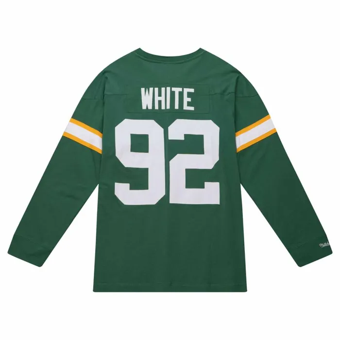 Men039s NFL Mitchell and Ness NandN Longsleeve Tee Green Bay Packers 1993 Reggie White Men039s NFL Mitchell and Ness NandN Longsleeve Tee Green Bay Packers 1993 Reggie White