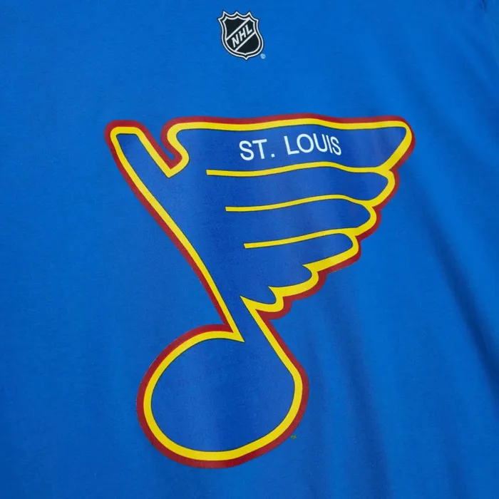 Men039s NHL Mitchell and Ness Name and Number Tee St Louis Blues Brett Hull Men039s NHL Mitchell and Ness Name and Number Tee St Louis Blues Brett Hull