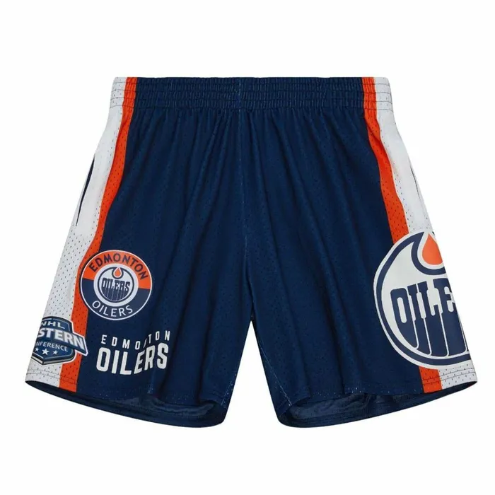 Men039s Shorts Mitchell and Ness City Collection Mesh Shorts Edmonton Oilers
