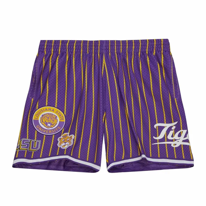 Men039s Shorts Mitchell and Ness City Collection Mesh Shorts Louisiana State University Men039s Shorts Mitchell and Ness City Collection Mesh Shorts Louisiana State University