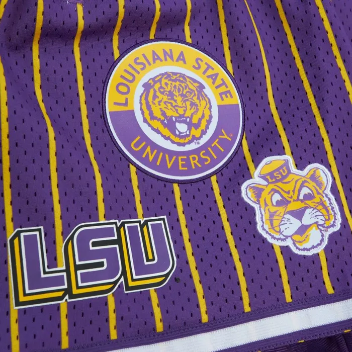 Men039s Shorts Mitchell and Ness City Collection Mesh Shorts Louisiana State University Men039s Shorts Mitchell and Ness City Collection Mesh Shorts Louisiana State University